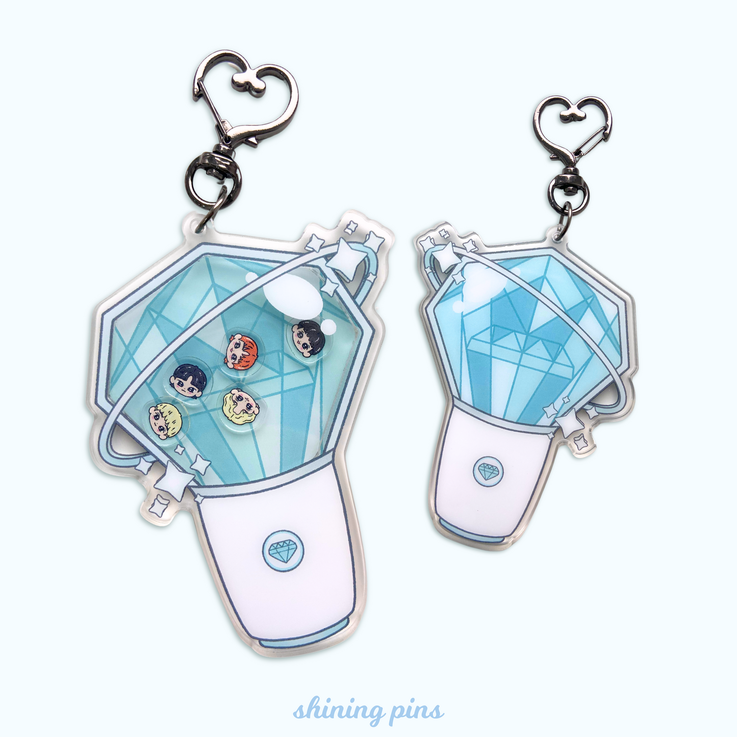 SHINee Lightstick Shaker Keychain