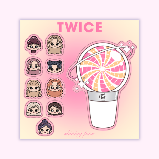 Twice Lightstick Sticker Sheet