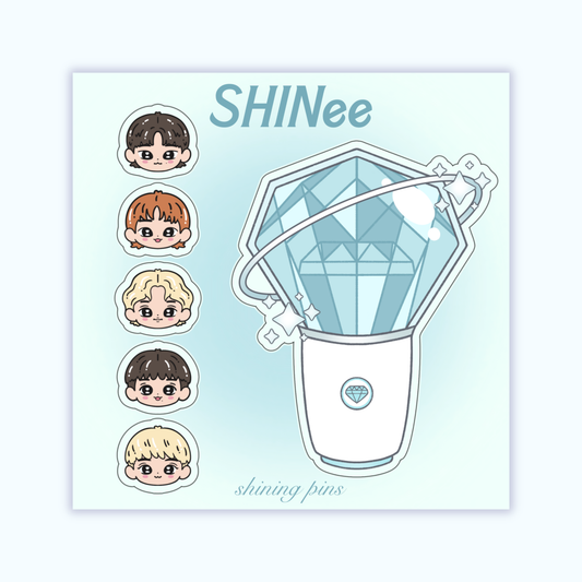 SHINee Lightstick Sticker Sheet