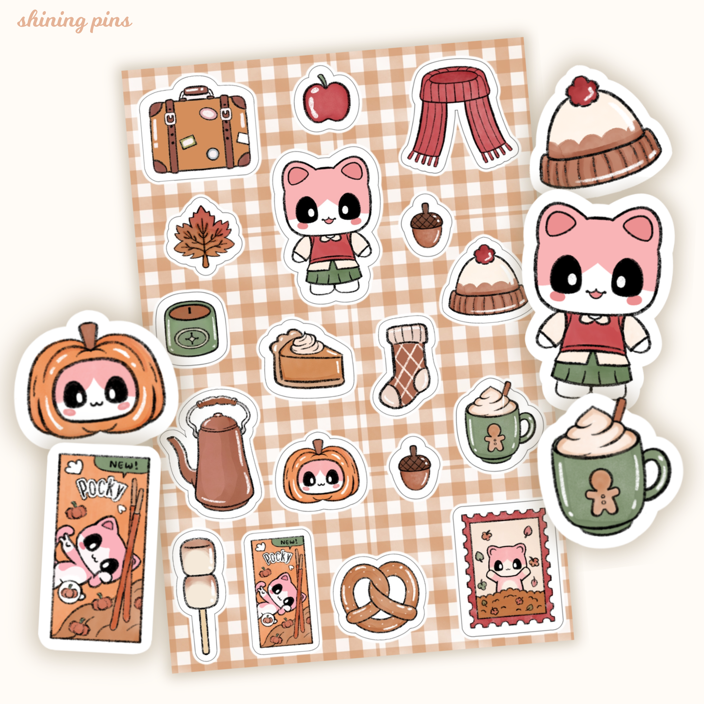 'Autumn Campside' Kkoongie Sticker Sheet