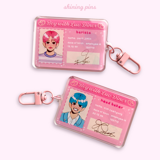 Vmin 'Boy with Luv' ID Keychain