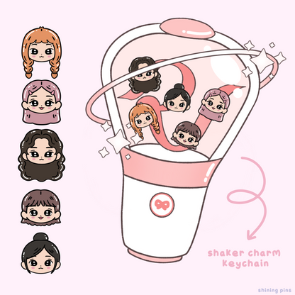 Red Velvet Lightstick Shaker Keychain