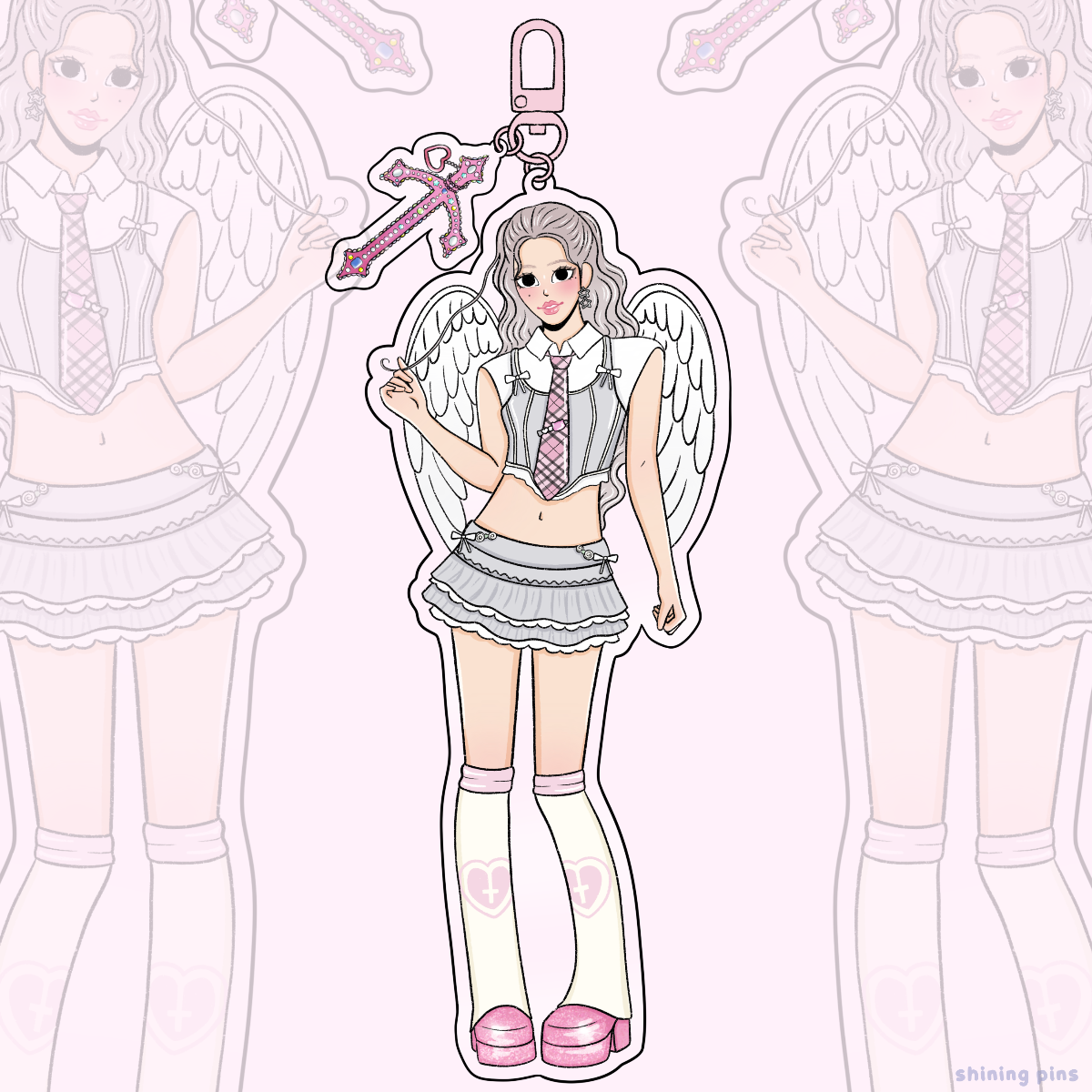 Heejin 'Virtual Angel' Keychain