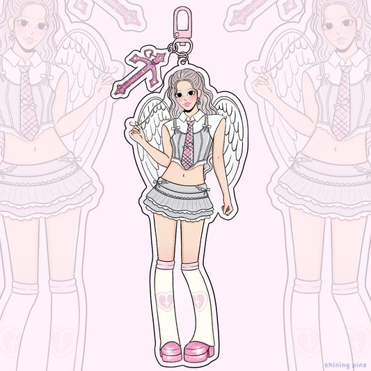 Heejin 'Virtual Angel' Keychain