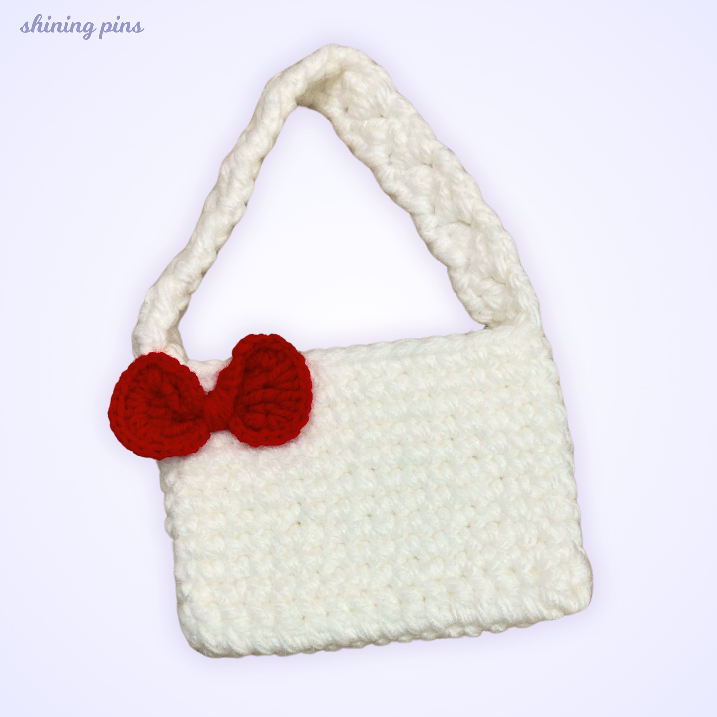 Kitty Crochet Shoulder Bag