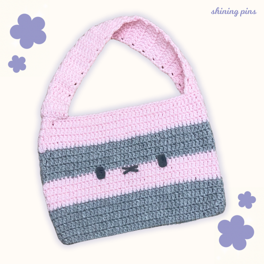 Miffy Striped Crochet Shoulder Bag