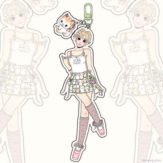 Sakura 'Crazy' Keychain