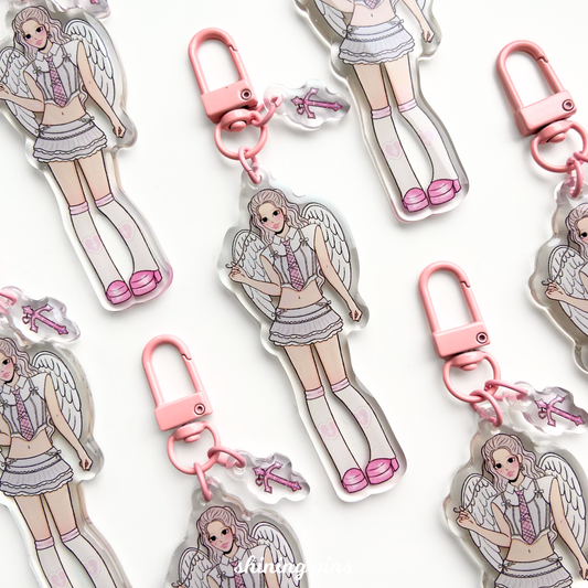 Heejin 'Virtual Angel' Keychain