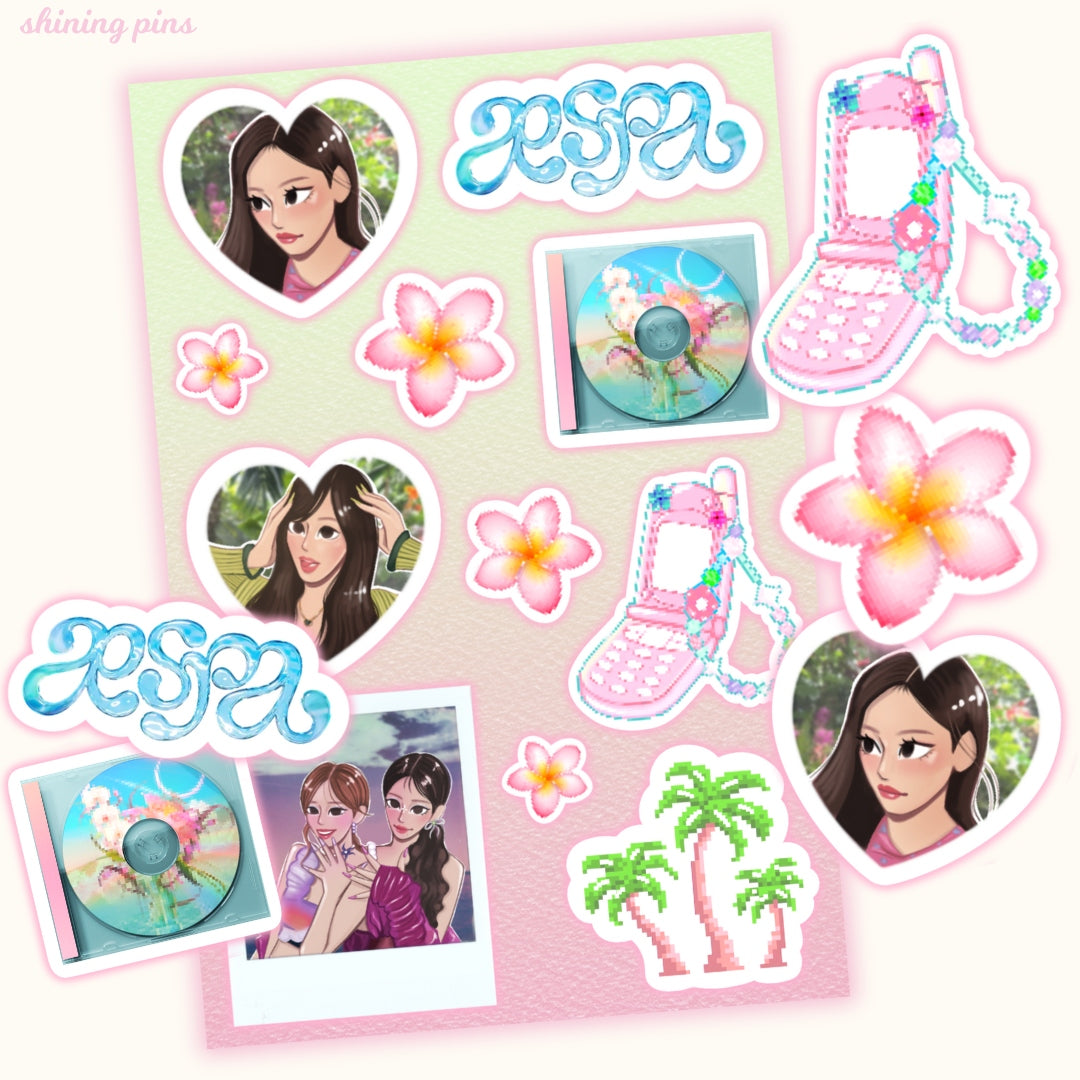 Aespa 'Better Things' Sticker Sheet shiningpins