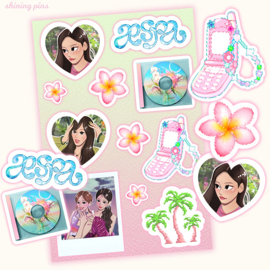 Aespa 'Better Things' Sticker Sheet shiningpins