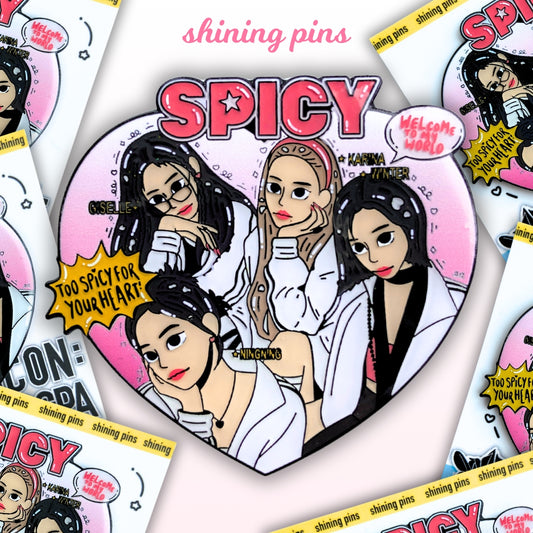 Aespa 'Spicy' - Enamel Pin shiningpins