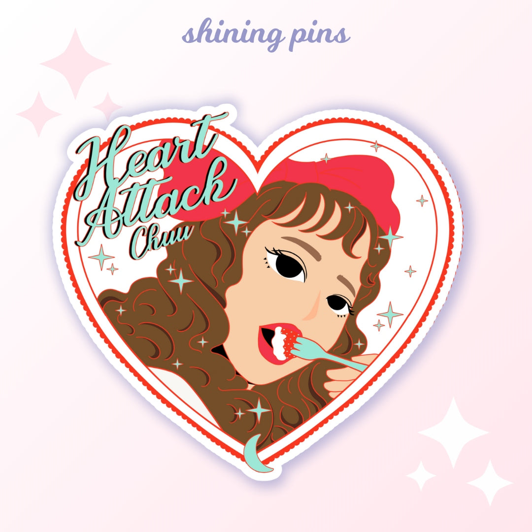 CHUU 'Heart Attack' Sticker shiningpins