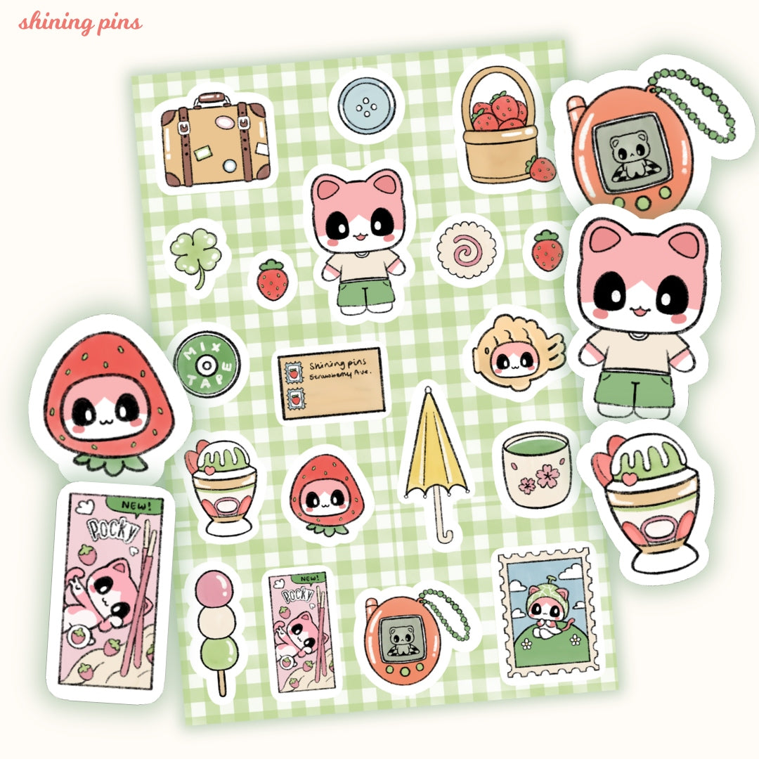 'Countryside Summer' Sticker Sheet shiningpins