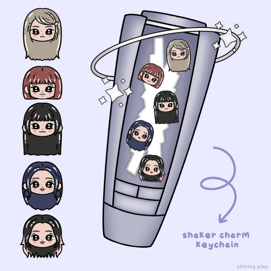 LE SSERAFIM Lightstick Shaker Keychain