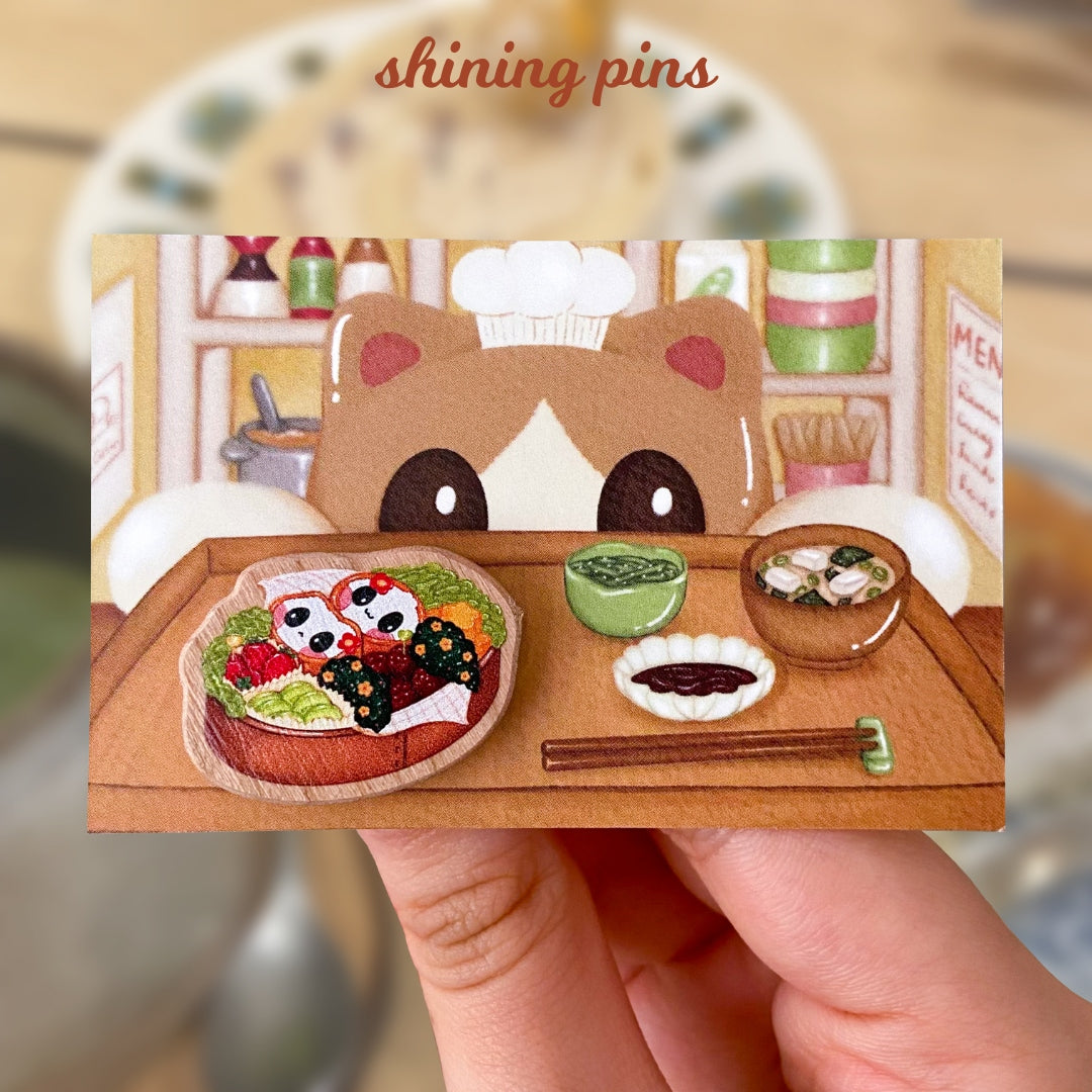 Kkoongie 'Bento' Wooden Pin shiningpins