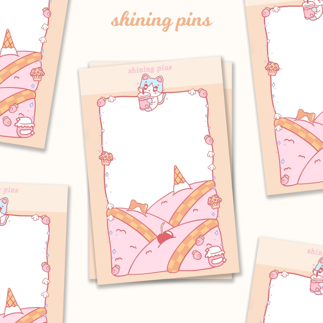 'Kkoongie's Cafe' Notepad shiningpins