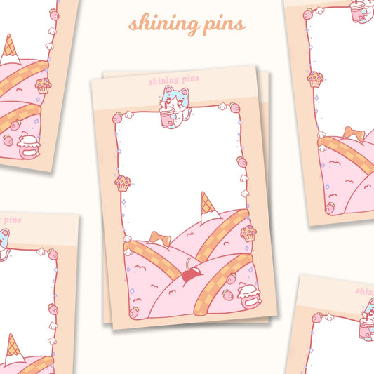 'Kkoongie's Cafe' Notepad shiningpins