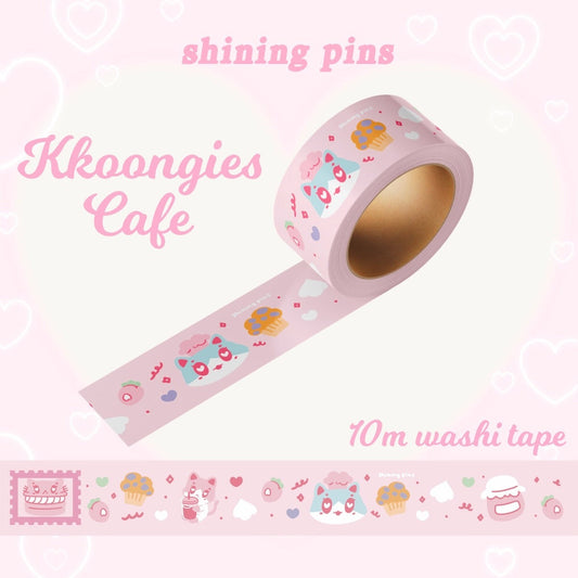 'Kkoongies Cafe' Washi Tape shiningpins