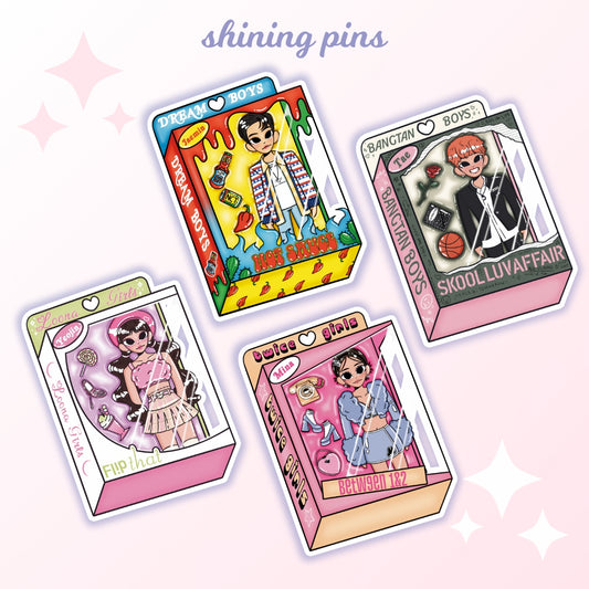 Kpop Doll Stickers shiningpins