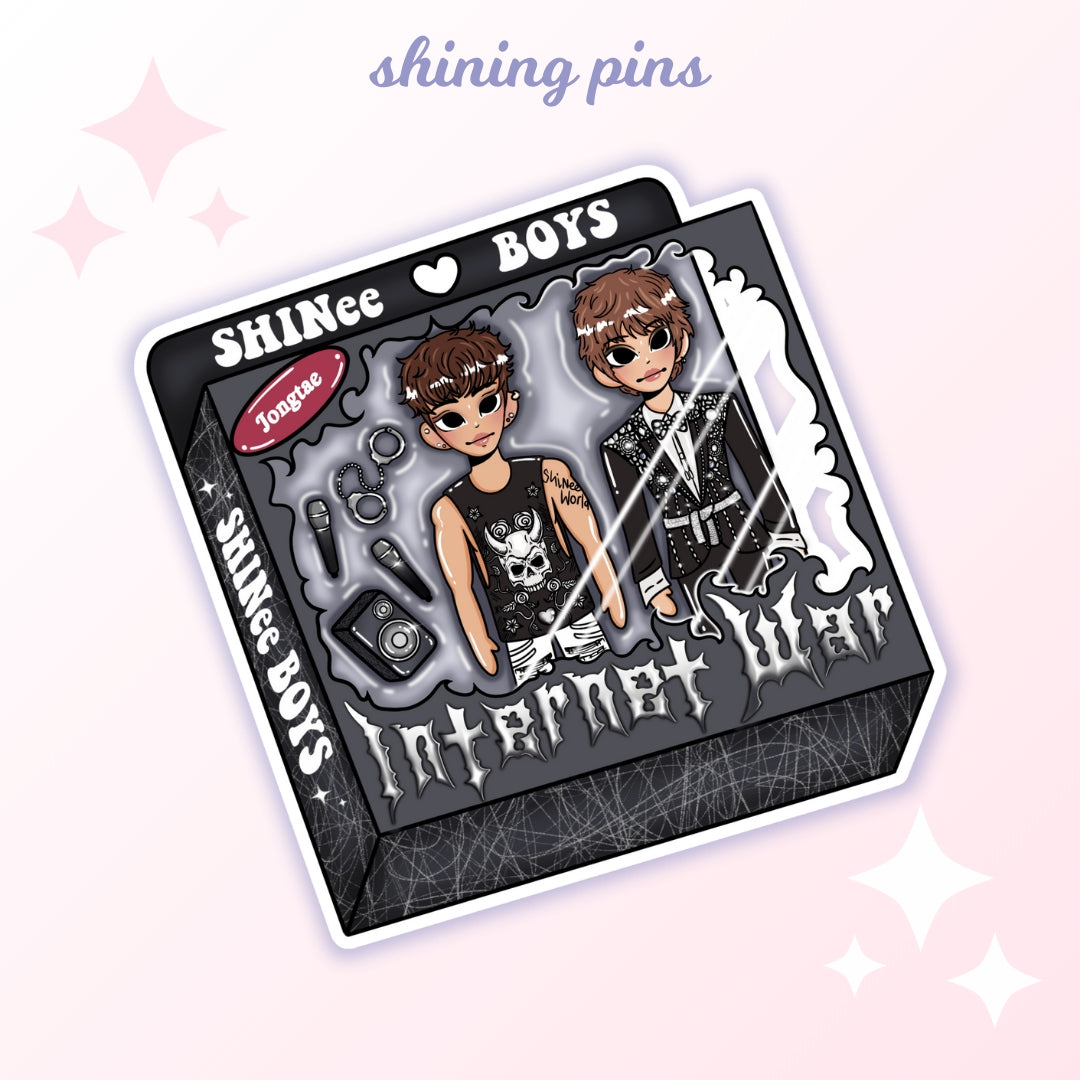 Kpop Duo Doll Stickers shiningpins