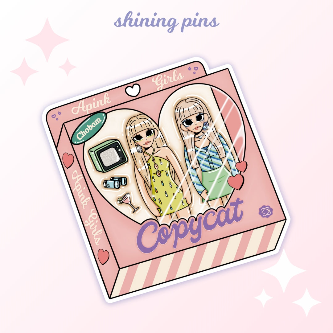 Kpop Duo Doll Stickers shiningpins