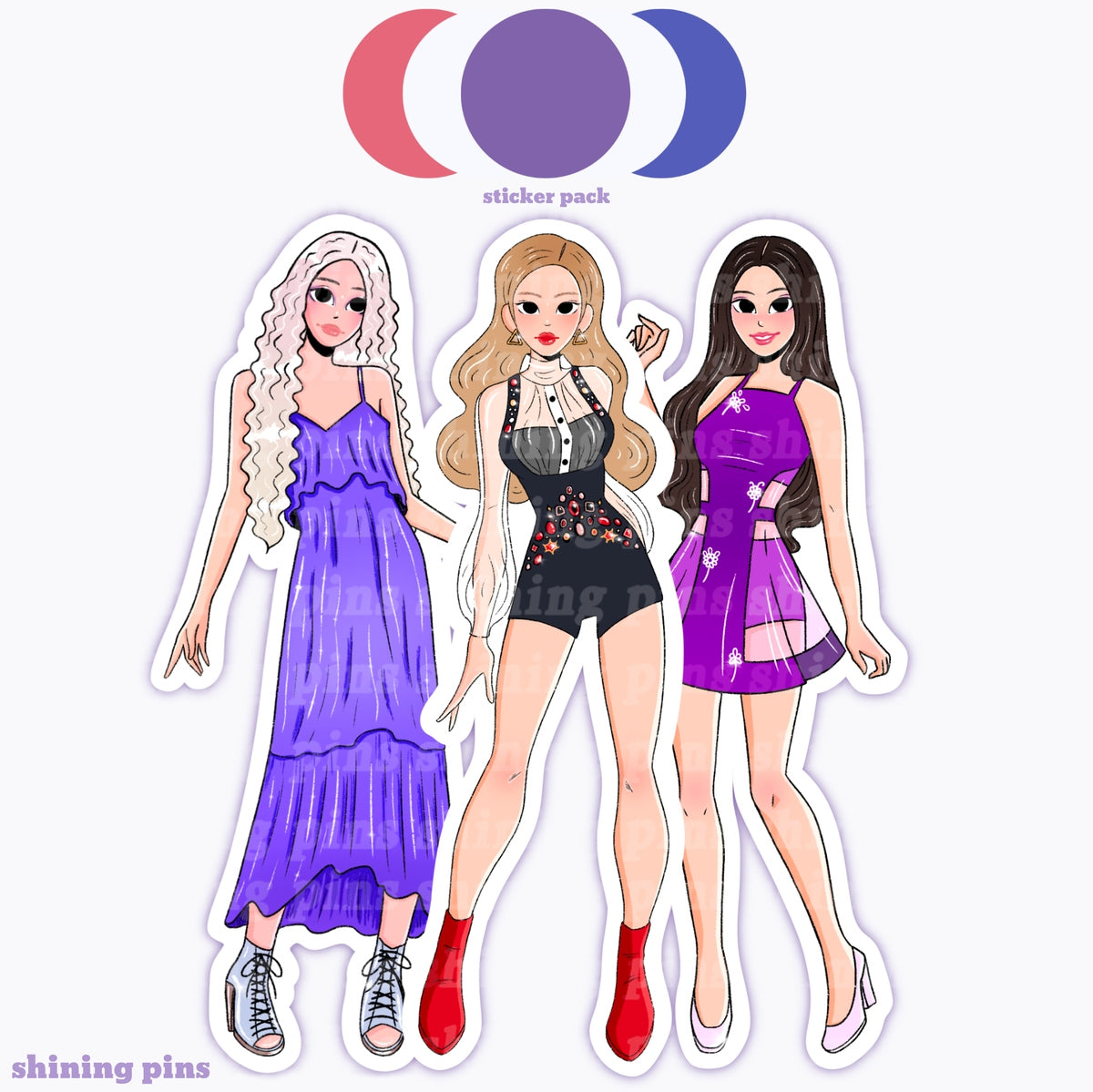 Odd eye Circle 'Solos' Sticker Pack shiningpins