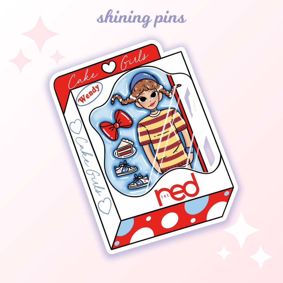 Red Velvet Doll Stickers shiningpins