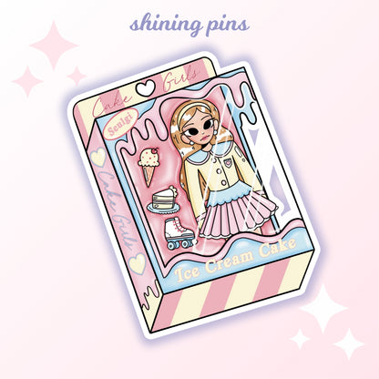 Red Velvet Doll Stickers shiningpins