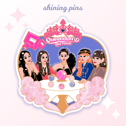 Red Velvet Heart Stickers shiningpins