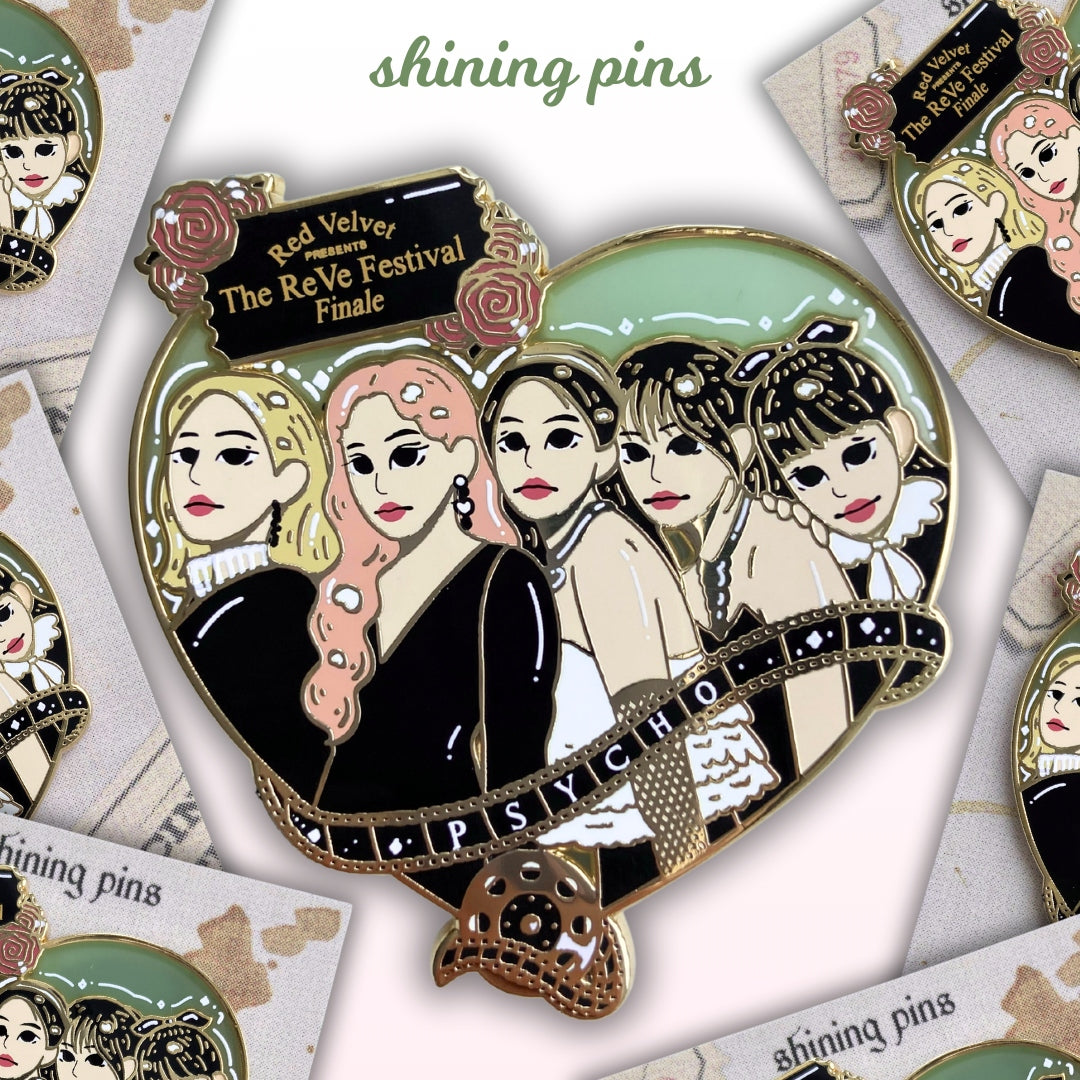 Red Velvet 'Psycho' Enamel Pin shiningpins