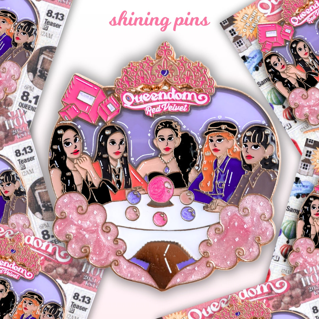 Red Velvet 'Queendom' Enamel Pin shiningpins