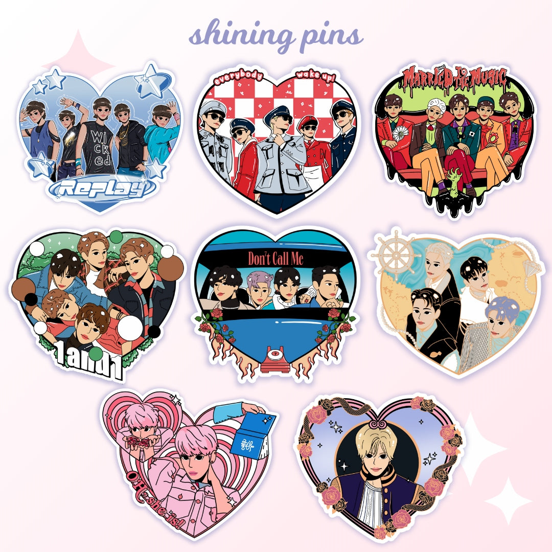 SHINee Heart Stickers shiningpins