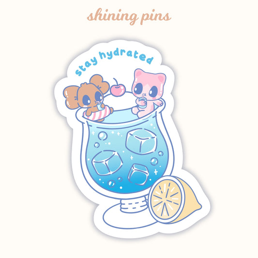 'Stay Hydrated' Sticker shiningpins