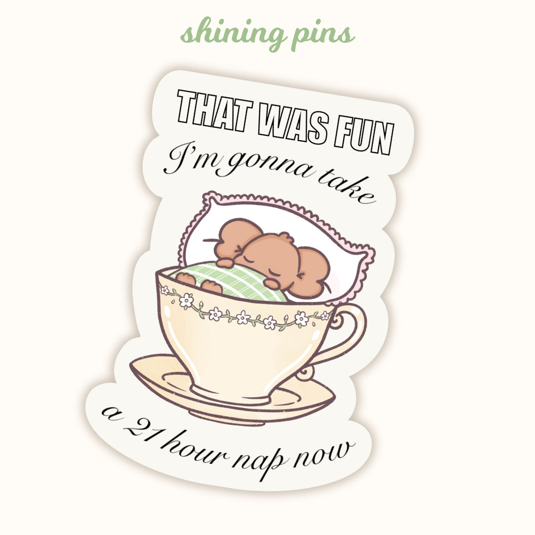 'That Was Fun' Sticker shiningpins