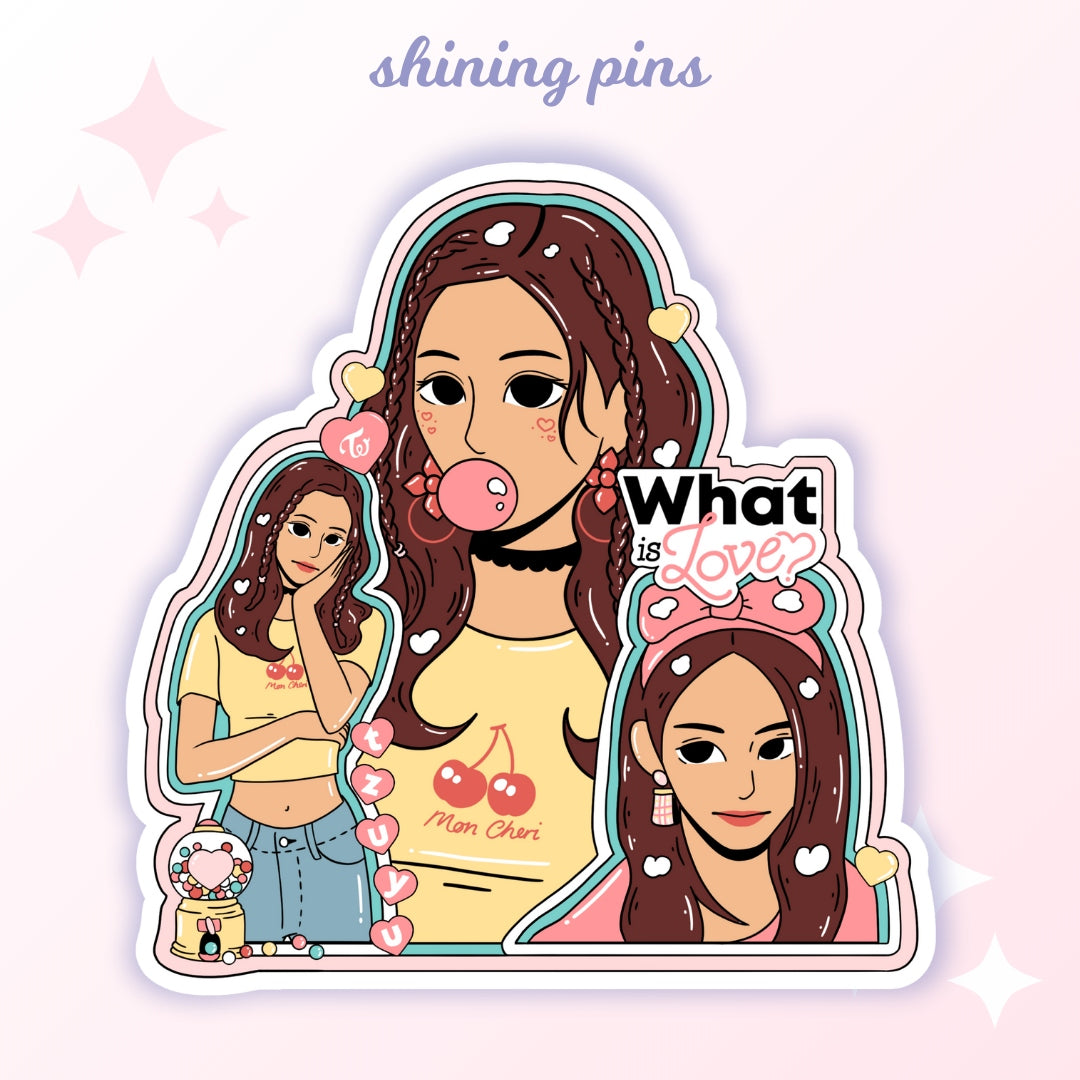 Twice Tzuyu 'What Is Love?' Sticker shiningpins