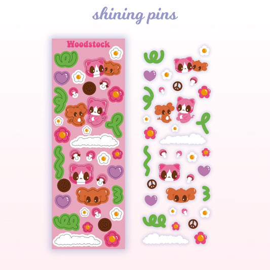 Woodstock Deco Sticker Sheet shiningpins