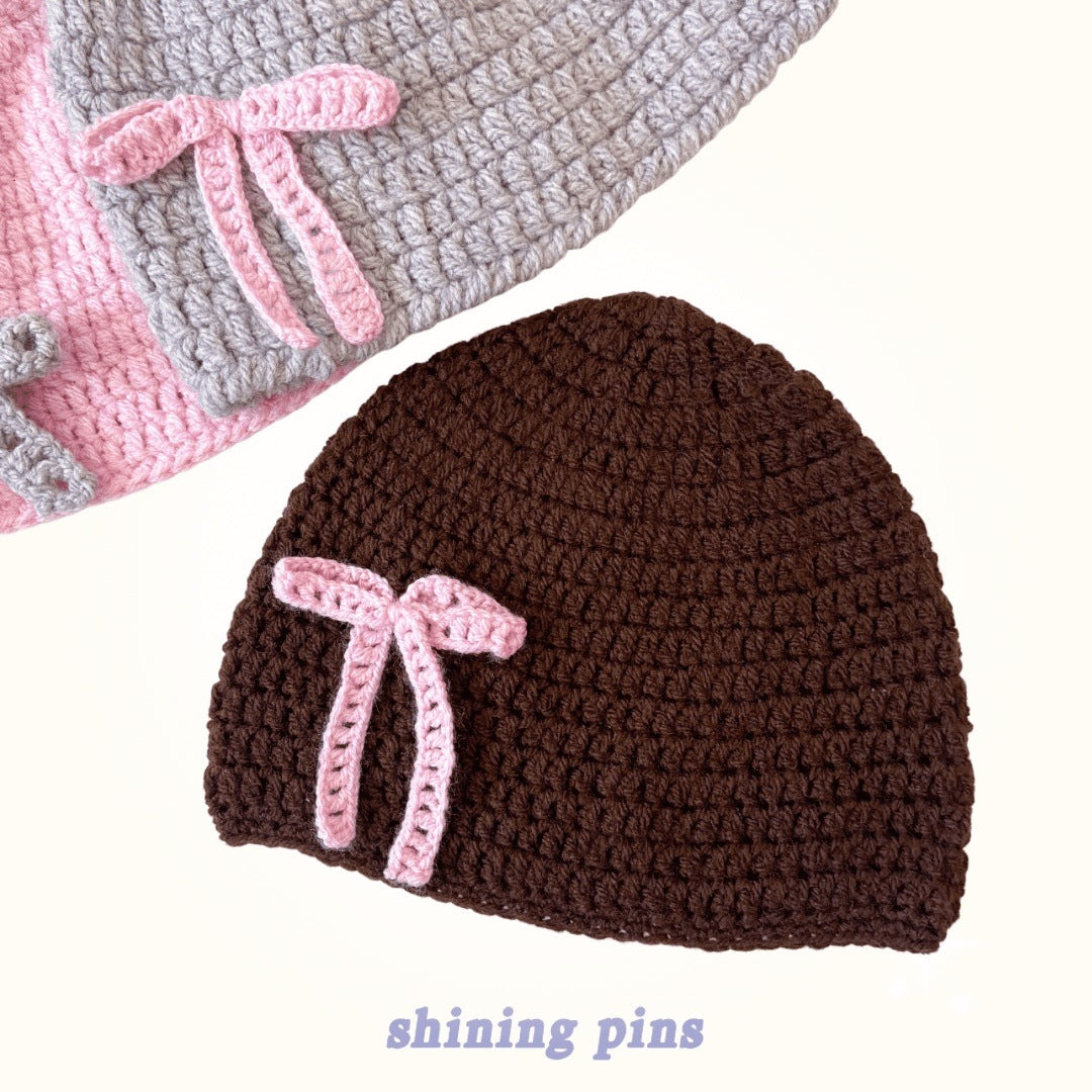 Bow Crochet Beanies shiningpins