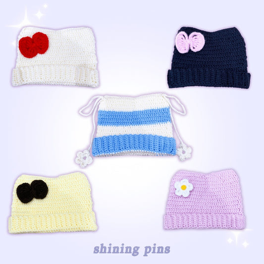 Cuties Crochet Beanies shiningpins