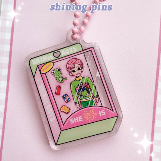 Jonghyun Doll 'She Is' Keychain shiningpins