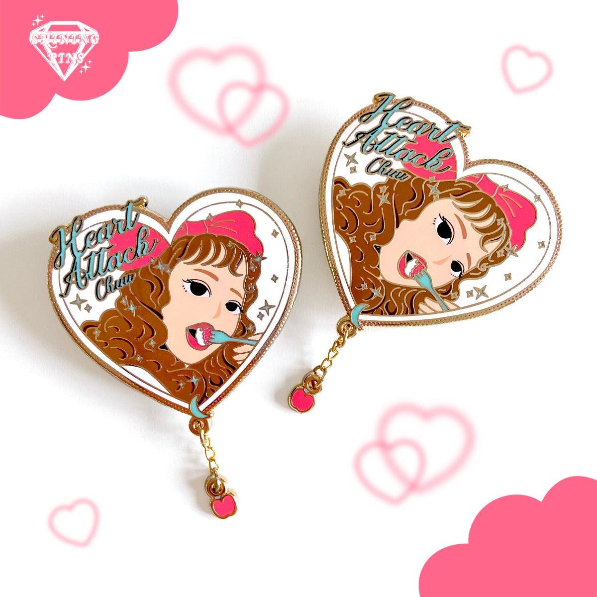 LOONA CHUU 'Heart Attack' Enamel Pin shiningpins