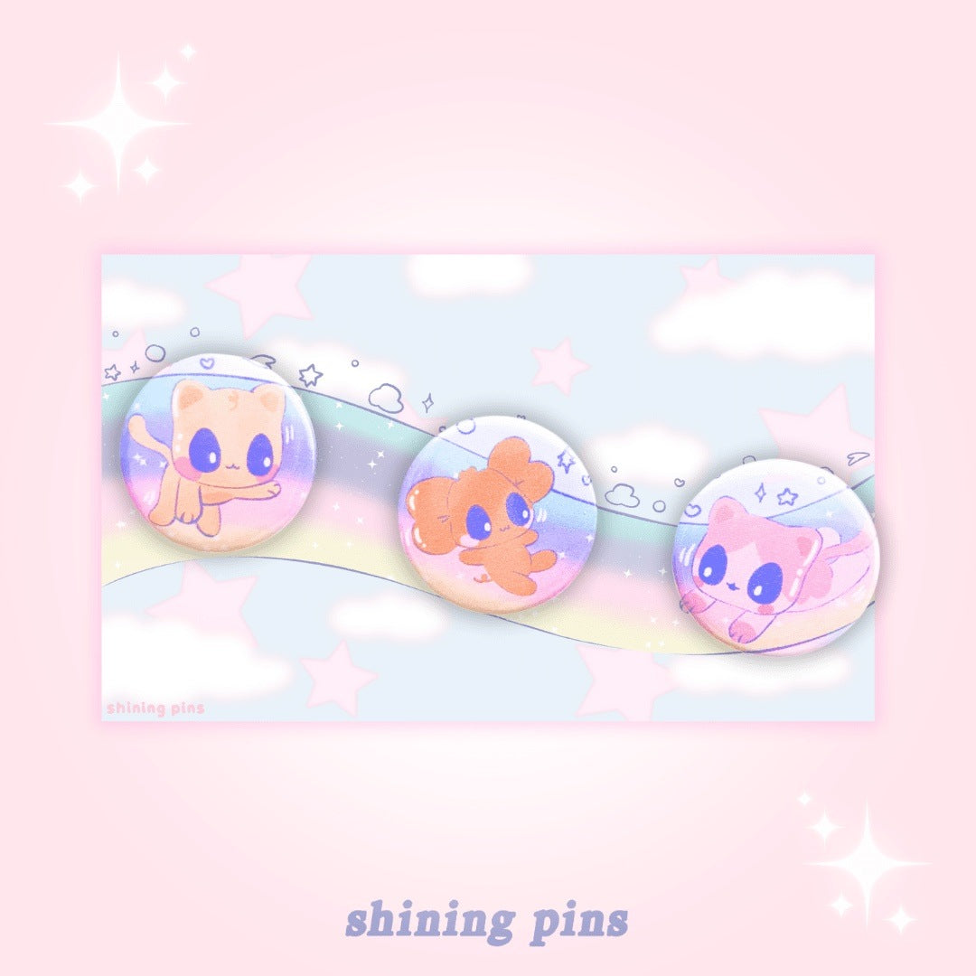 'Marshmallow Clouds' Badges shiningpins