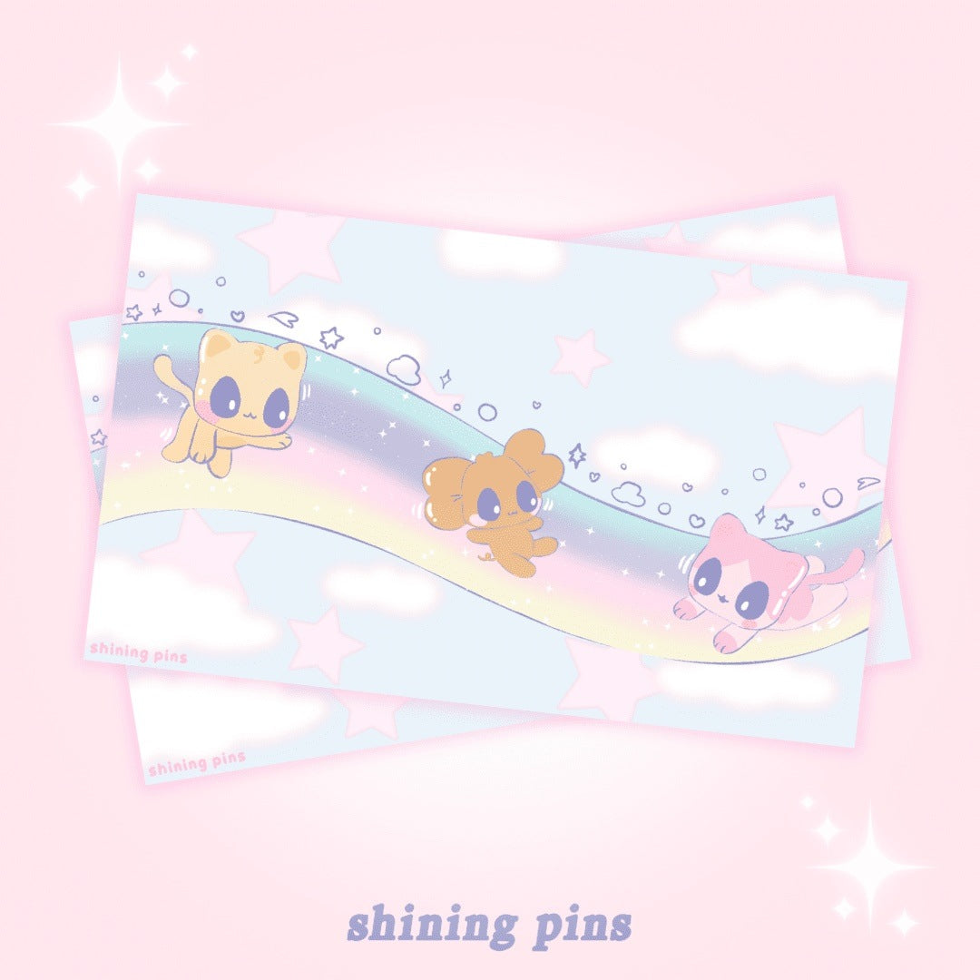 'Marshmallow Clouds' Print shiningpins