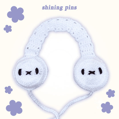 'Miffy' Crochet Ear Muffs shiningpins