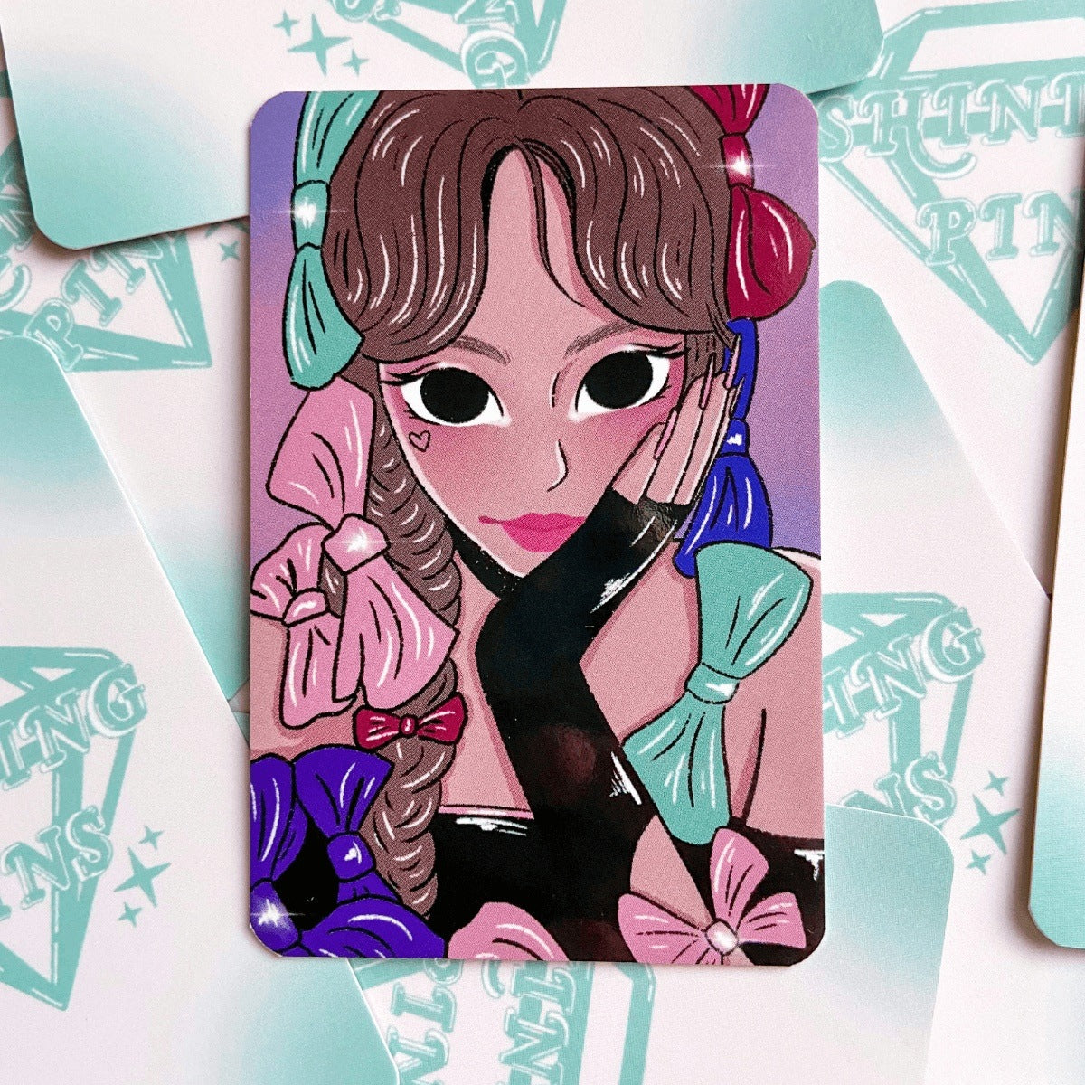 Nayeon Twice 'POP' Sticker Sheet & Photocard Set shiningpins