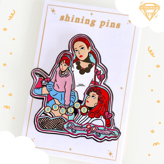 Seulgi Red Velvet 'Russian Roulette' Enamel Pin shiningpins