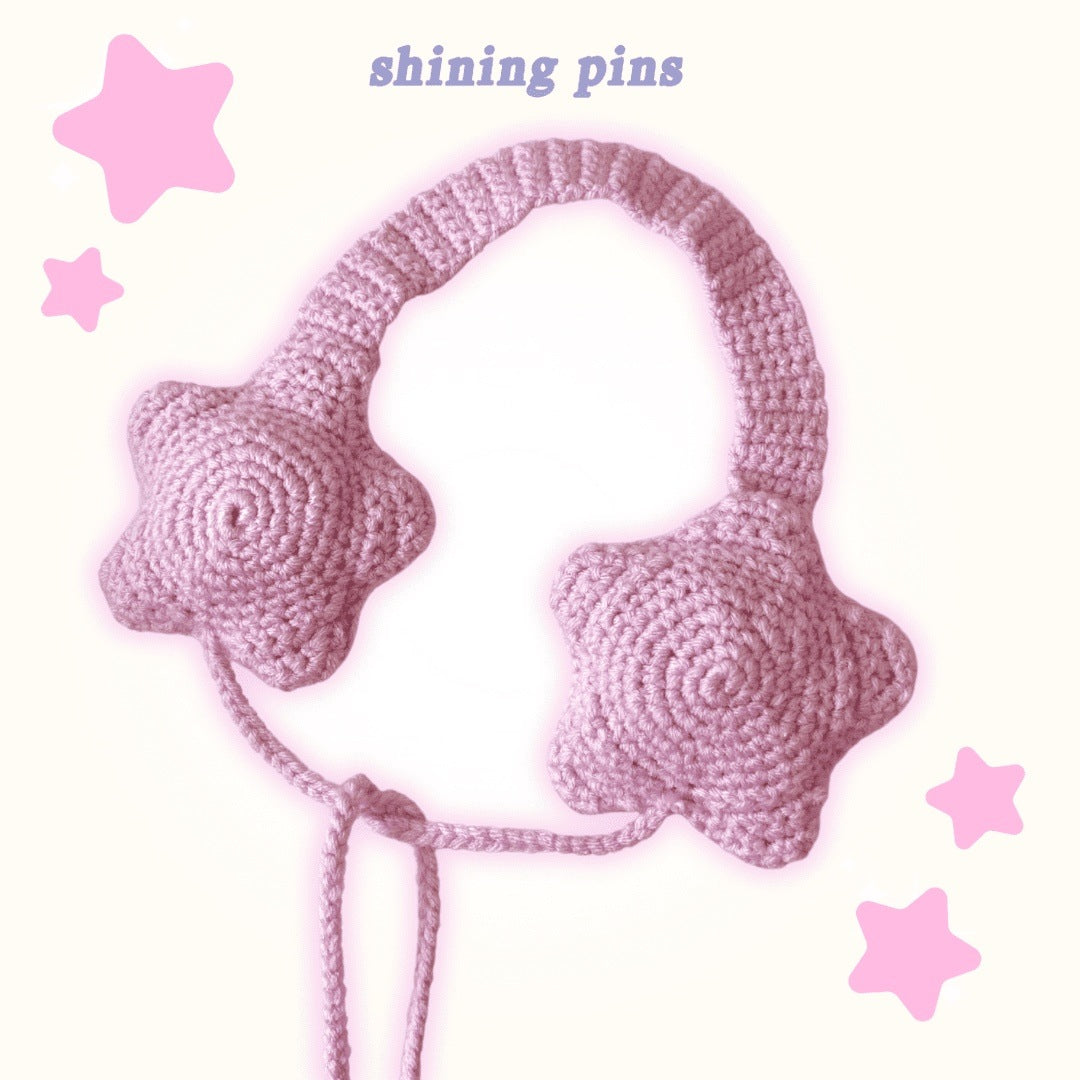 'Star' Crochet Ear Muffs shiningpins